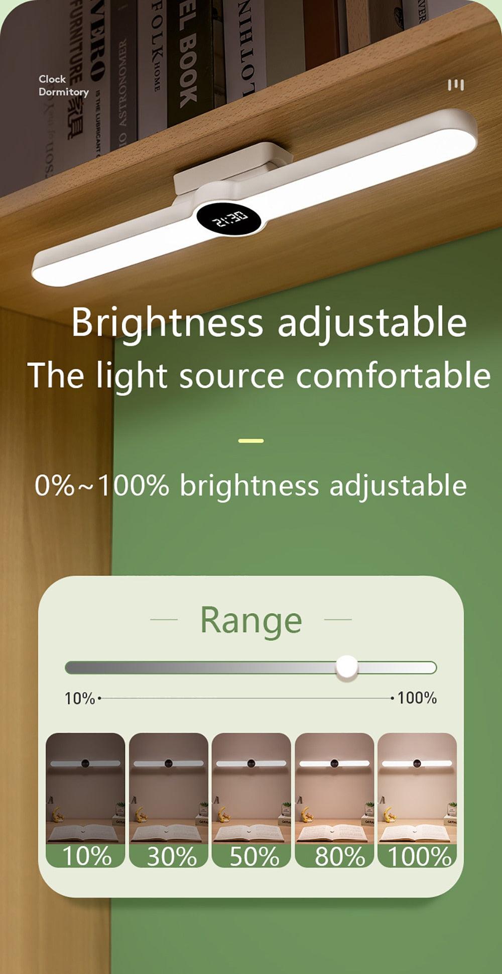 Lampe de table Lampe de bureau USB Lampe de chevet LED magnétique Lampe de bureau pour étude ou bureau Rechargeable Lampe de chambre de chevet pour enfants Lampe de table décorative Jolies lampes d'étude pour la décoration de la chambre