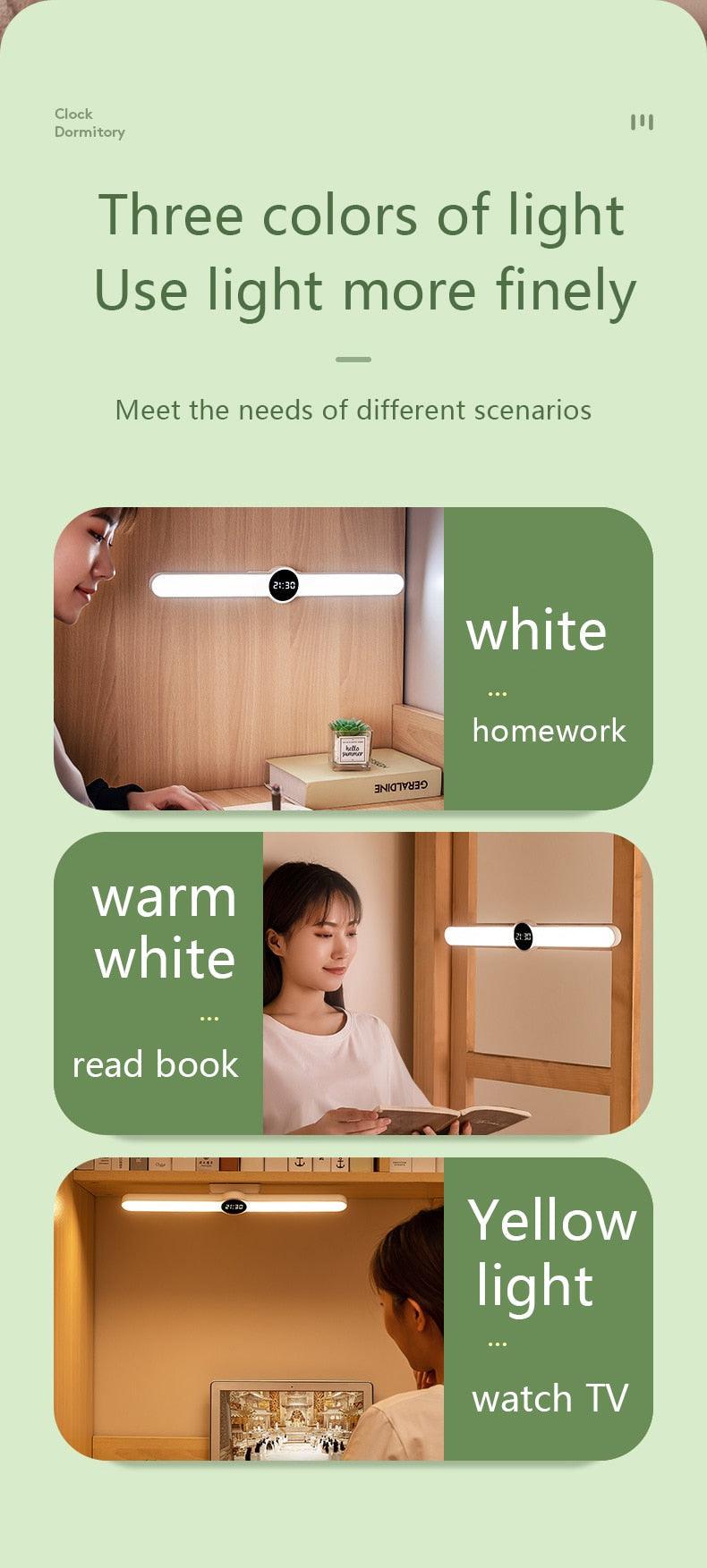 Lampe de table Lampe de bureau USB Lampe de chevet LED magnétique Lampe de bureau pour étude ou bureau Rechargeable Lampe de chambre de chevet pour enfants Lampe de table décorative Jolies lampes d'étude pour la décoration de la chambre