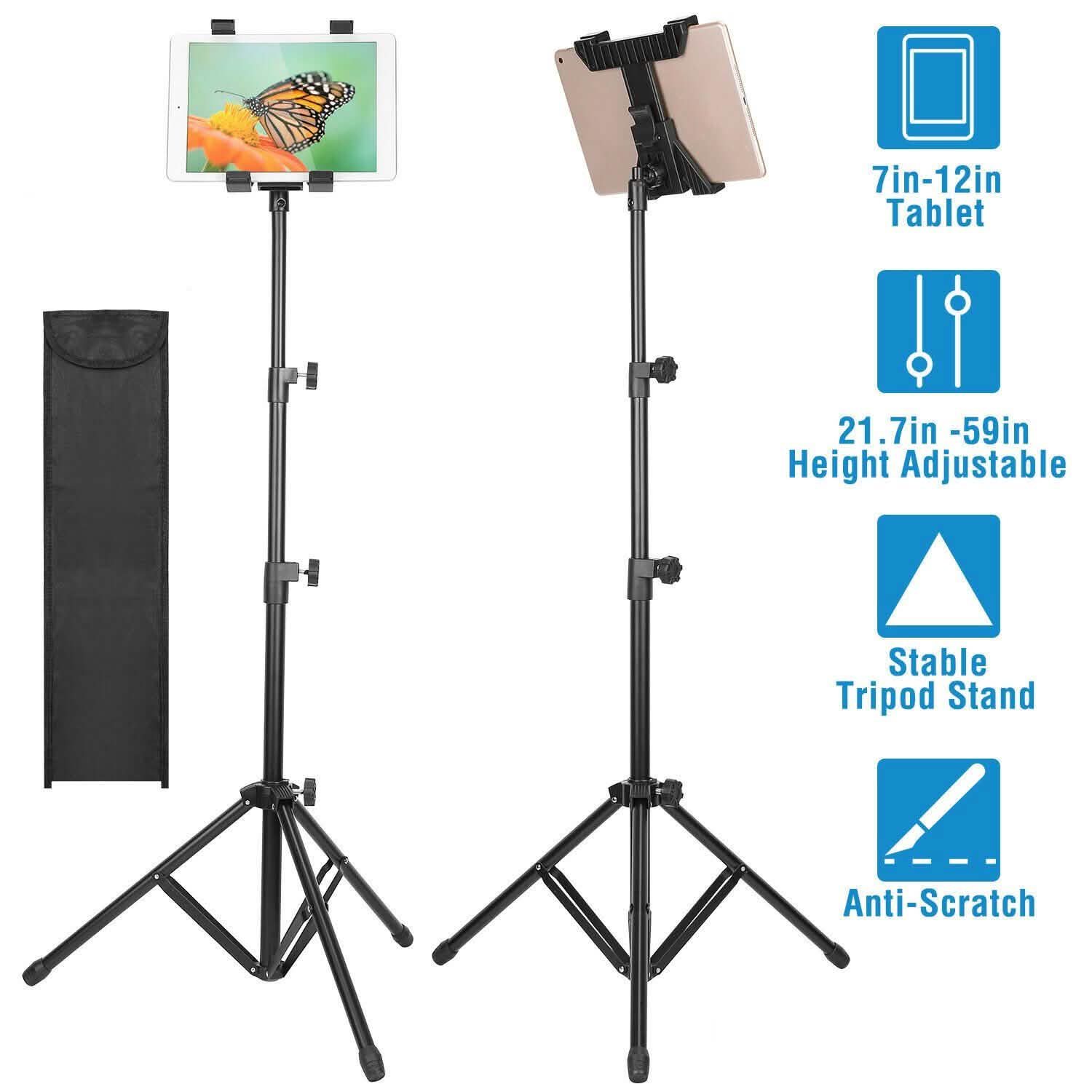 Trépied de tablette rotatif à 360° pour montage sur table