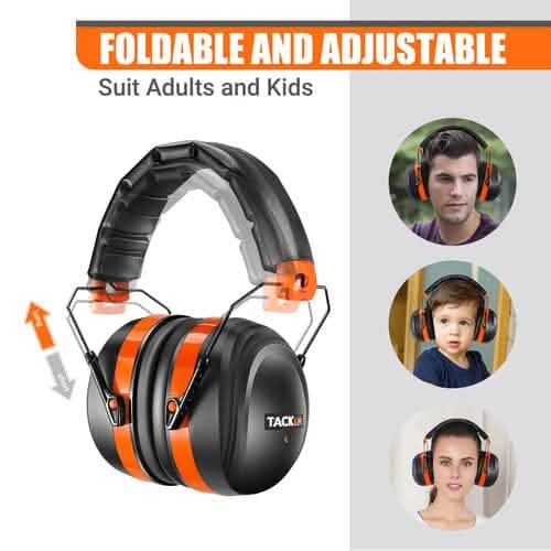 TACKLIFE Casque antibruit, protection auditive SNR 34 dB HNRE1