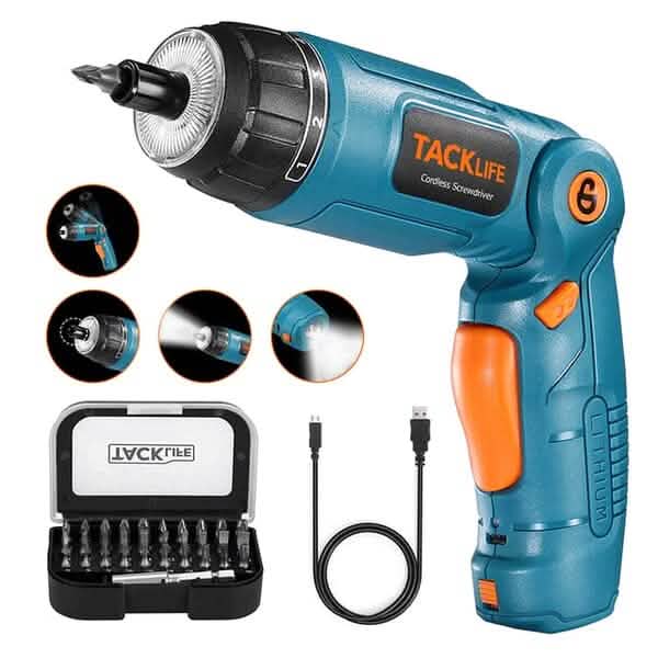 TACKLIFE Tournevis électrique 3,6 V SDH13DC