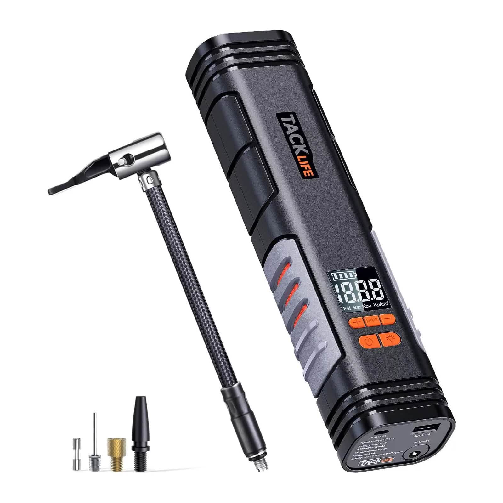 Compresseur portable sans fil rechargeable Tacklife X1