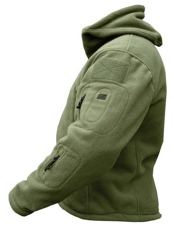 Veste Tactique Veste de Combat Sports de Plein Air Randonnée Veste Légère et Douce Homme Veste Chaude Multi-Poches Veste de Plein Air à Capuche Veste d'Aventure Pour la Randonnée l'Entraînement
