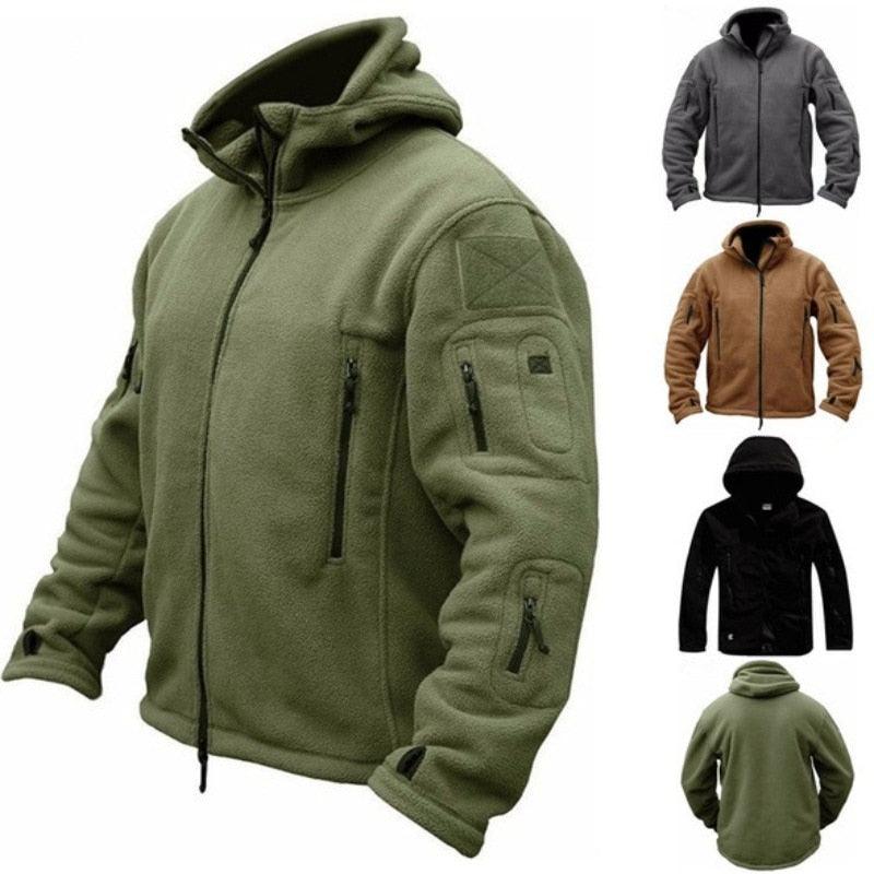Veste Tactique Veste de Combat Sports de Plein Air Randonnée Veste Légère et Douce Homme Veste Chaude Multi-Poches Veste de Plein Air à Capuche Veste d'Aventure Pour la Randonnée l'Entraînement