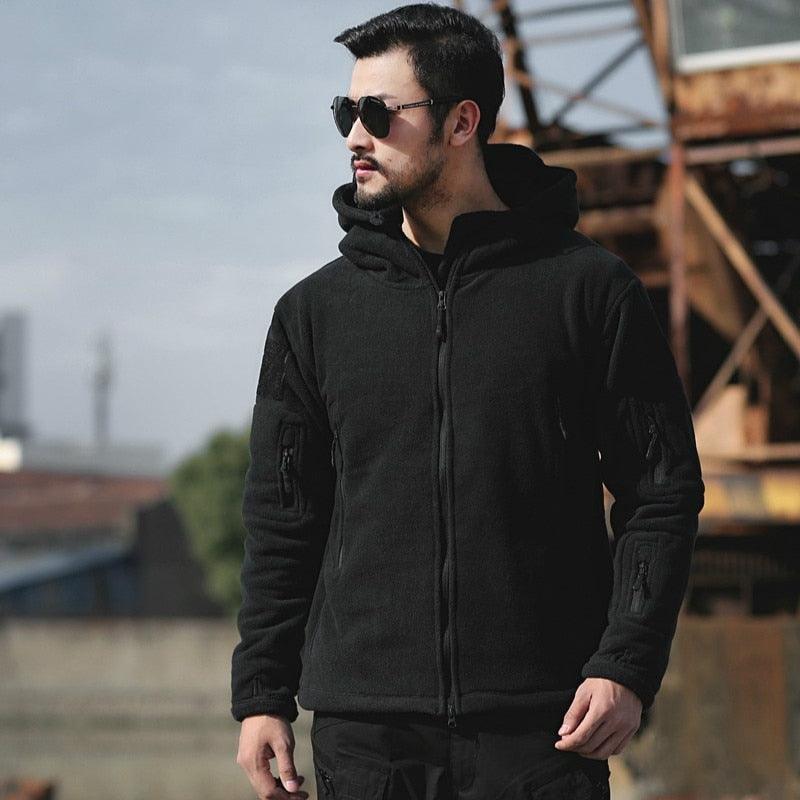Veste Tactique Veste de Combat Sports de Plein Air Randonnée Veste Légère et Douce Homme Veste Chaude Multi-Poches Veste de Plein Air à Capuche Veste d'Aventure Pour la Randonnée l'Entraînement