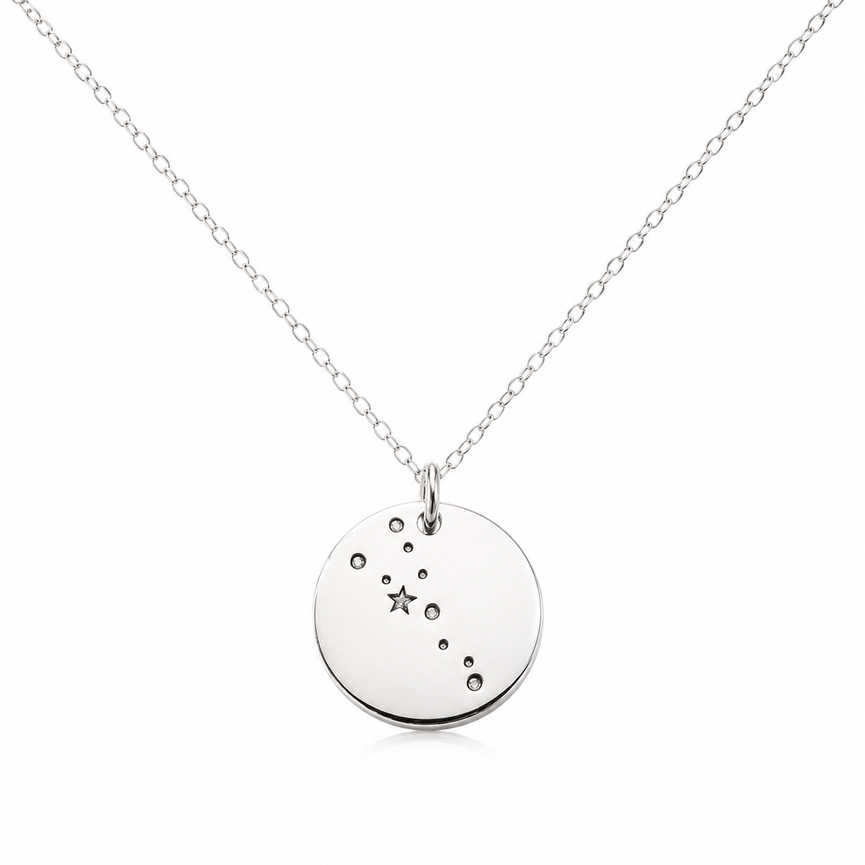 Collier signe astrologique Taureau en argent sterling