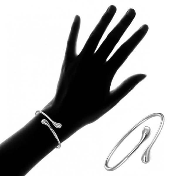 Bracelet jonc Goutte en argent sterling