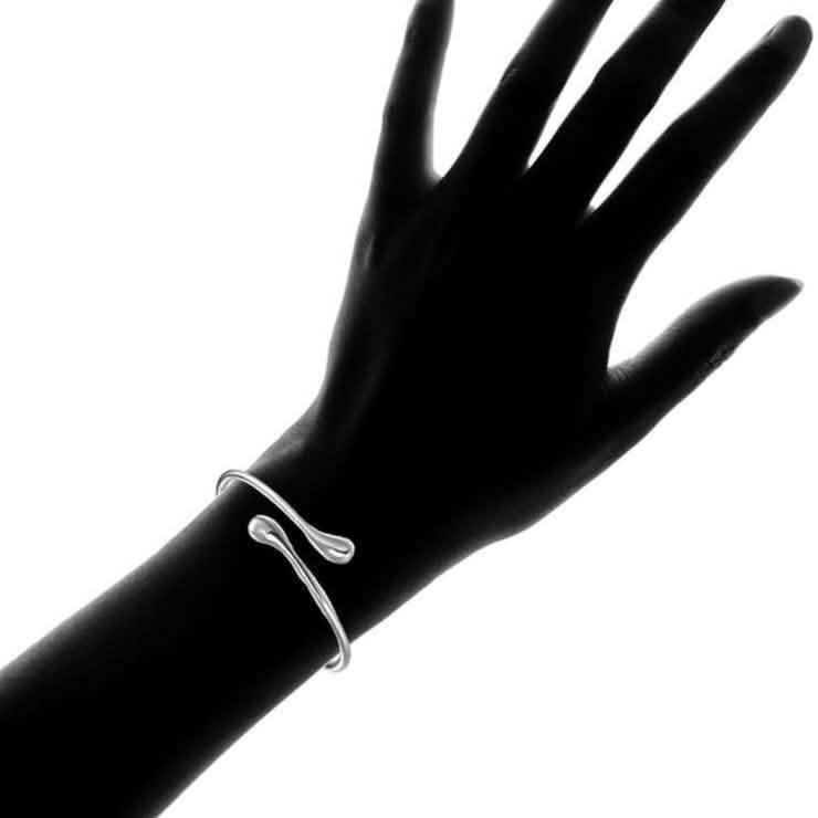 Bracelet jonc Goutte en argent sterling