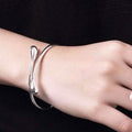 Bracelet jonc Goutte en argent sterling