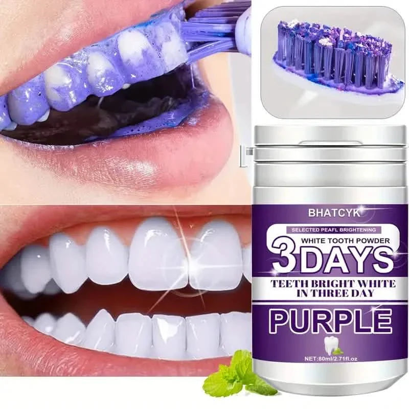 Poudre de nettoyage en profondeur des dents