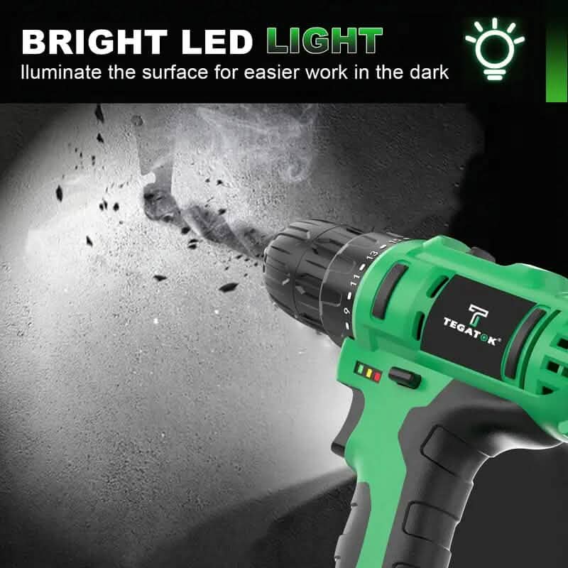 Ensemble perceuse sans fil 20V Tegatok