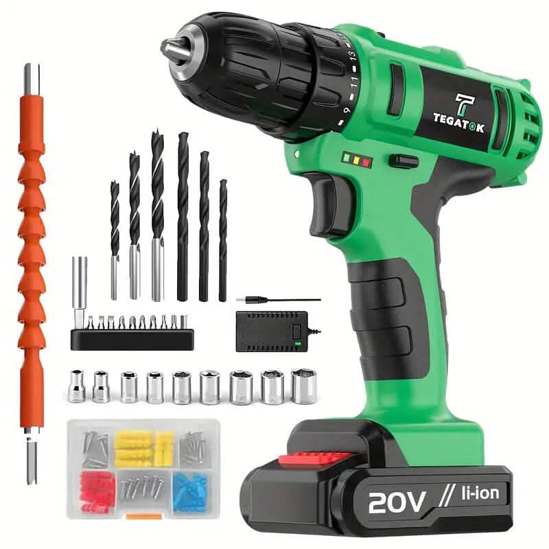 Ensemble perceuse sans fil 20V Tegatok