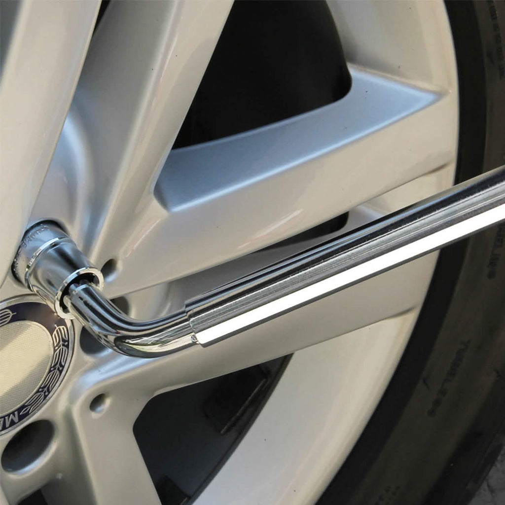 Clé démonte-roue télescopique avec douilles en acier chrome-vanadium
