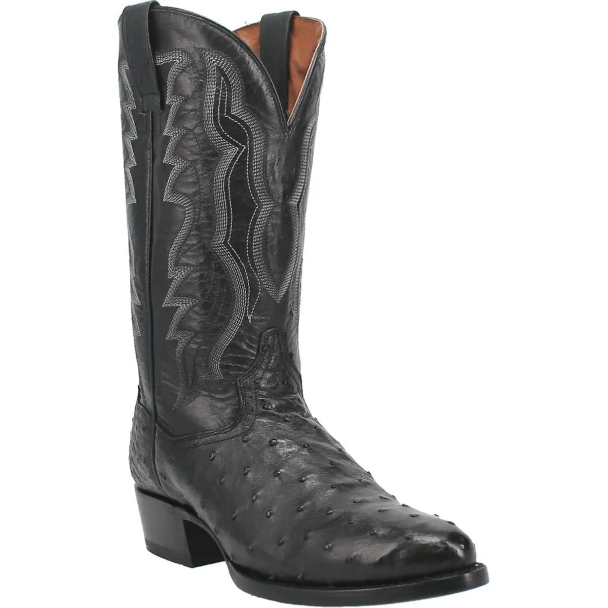 Dan Post Tempe - Bottes de cowboy en cuir d'autruche pour hommes