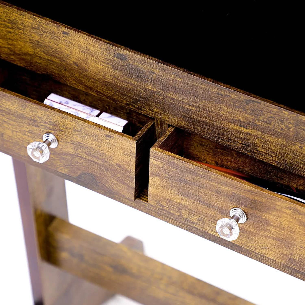 Tesmula Fashion Armoire à bijoux simple avec miroir et lumières LED