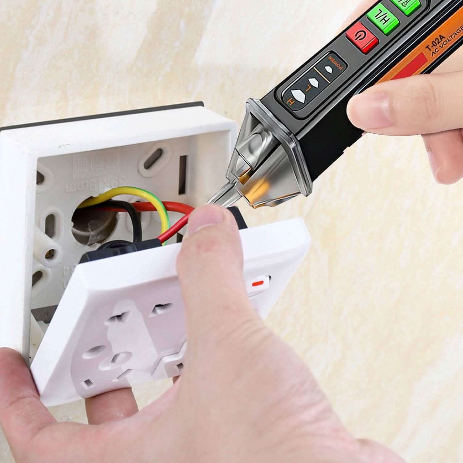 Détecteur de Circuit Testeur Stylo Double Plage 12V/48V-1000V Recherche de Point de Rupture