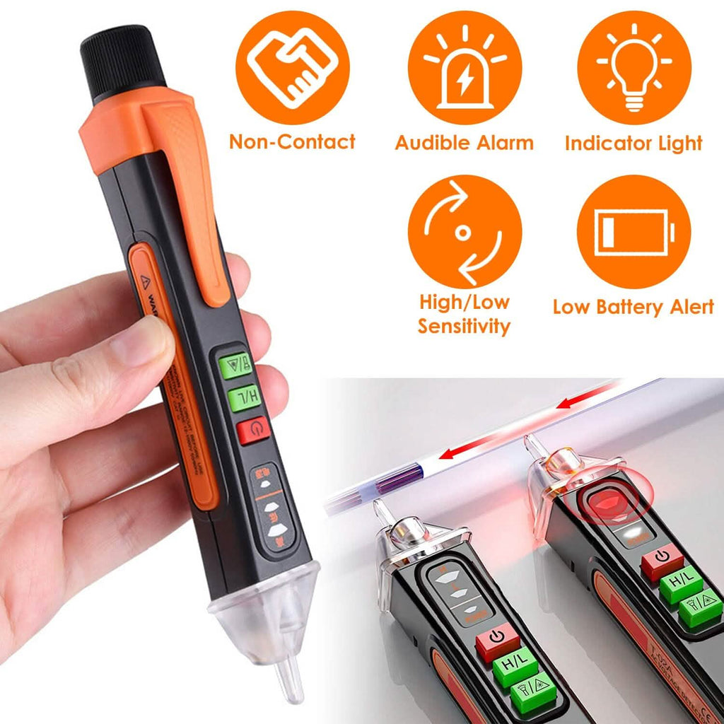 Détecteur de Circuit Testeur Stylo Double Plage 12V/48V-1000V Recherche de Point de Rupture