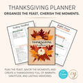Thanksgiving Planner Printable - 65 Page Canva Template