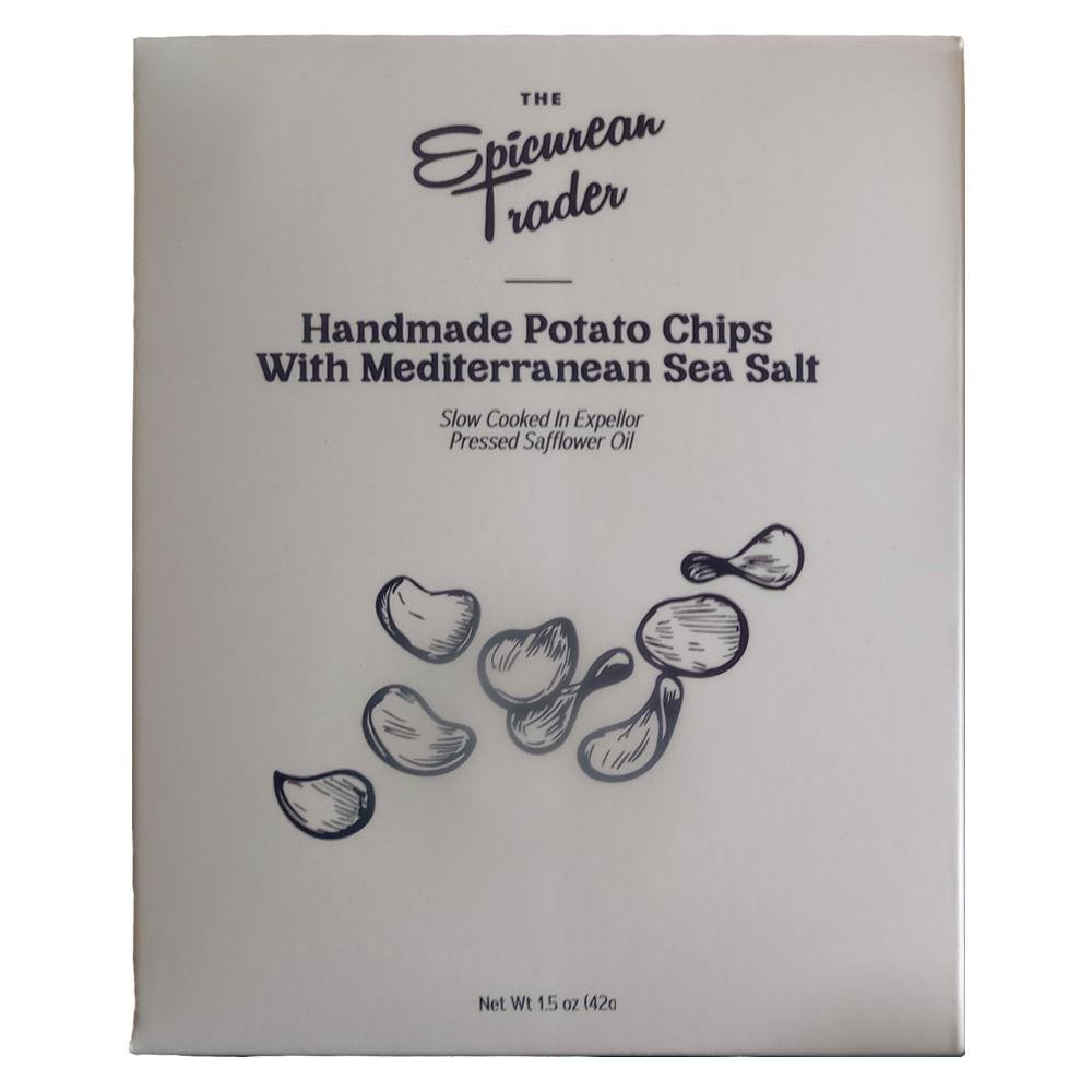 The Epicurean Trader - Chips artisanales aux pommes de terre et au sel de mer Méditerranée (42 g)