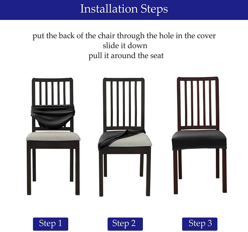 Housses de siège épaisses en velours pour chaises de salle à manger, housses de protection élastiques et extensibles pour chaises, housses de coussin de chaise extensibles, protection de meubles.