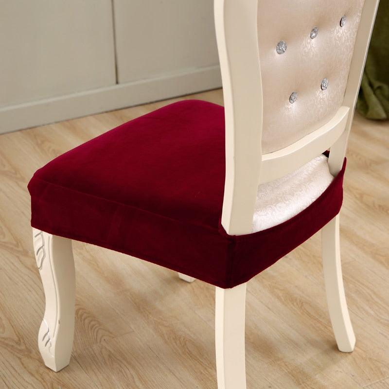 Housses de siège épaisses en velours pour chaises de salle à manger, housses de protection élastiques et extensibles pour chaises, housses de coussin de chaise extensibles, protection de meubles.