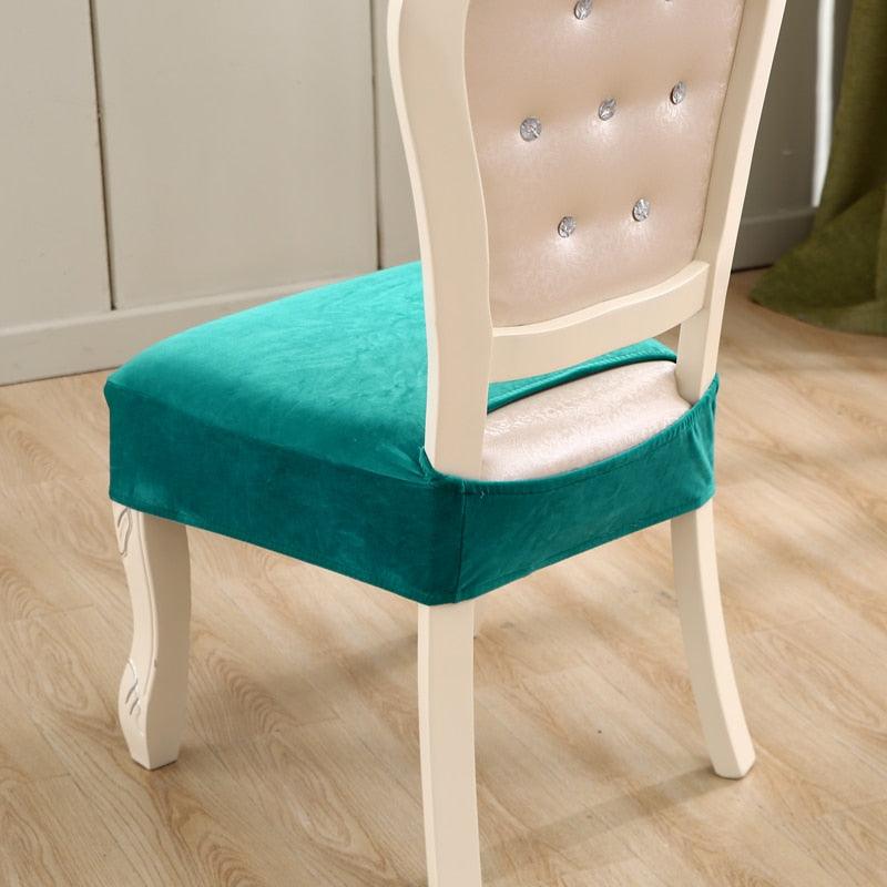 Housses de siège épaisses en velours pour chaises de salle à manger, housses de protection élastiques et extensibles pour chaises, housses de coussin de chaise extensibles, protection de meubles.