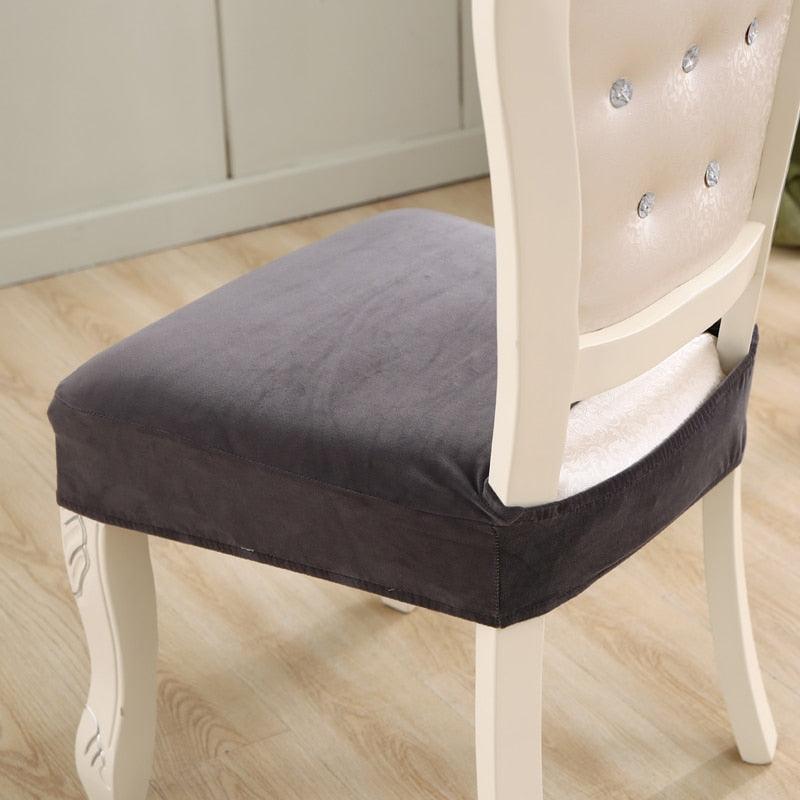 Housses de siège épaisses en velours pour chaises de salle à manger, housses de protection élastiques et extensibles pour chaises, housses de coussin de chaise extensibles, protection de meubles.