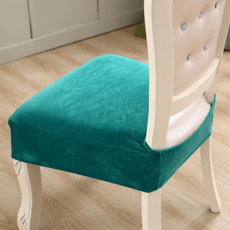 Housses de siège épaisses en velours pour chaises de salle à manger, housses de protection élastiques et extensibles pour chaises, housses de coussin de chaise extensibles, protection de meubles.