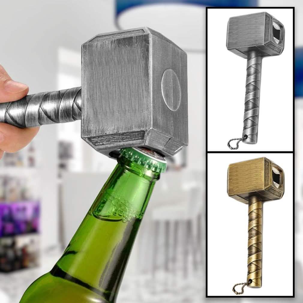 Ouvre-bouteille inspiré du marteau de Thor, Mjolnir