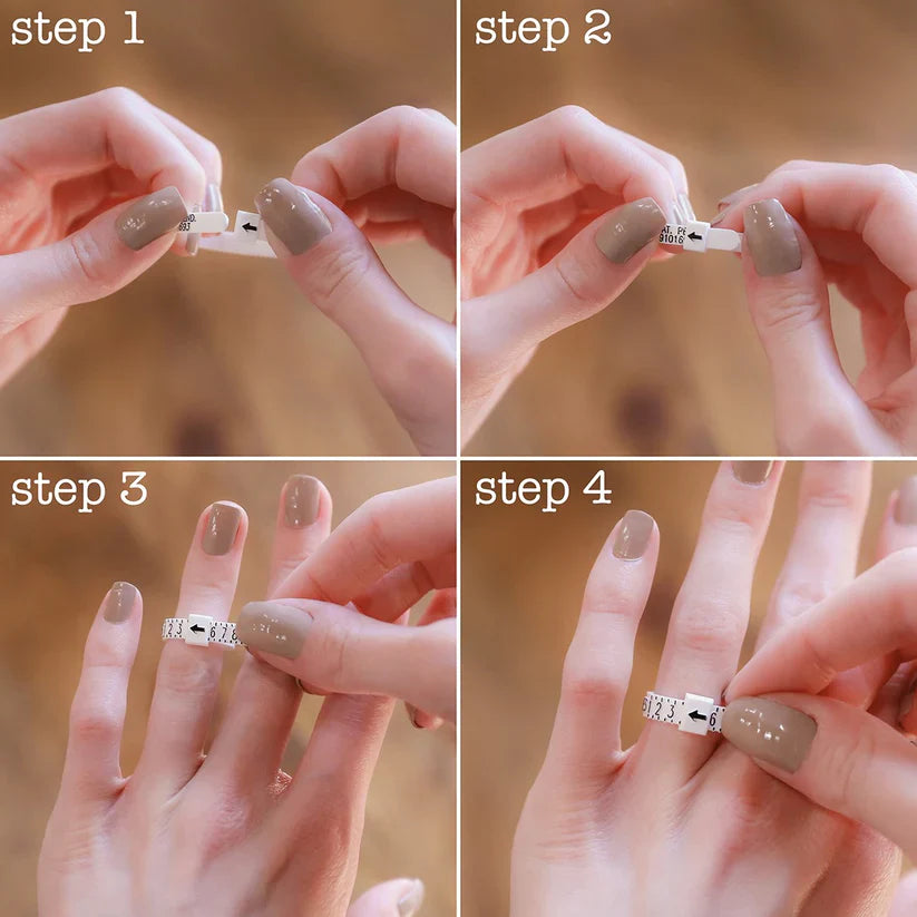 Mesureur de bague - Mesureur de bague américain ajustable et réutilisable