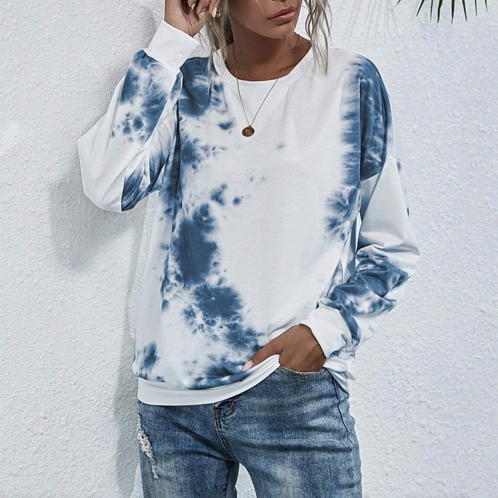 Sweat-shirt ras du cou tie-dye