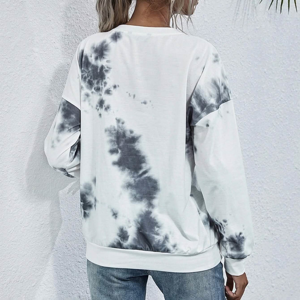 Sweat-shirt ras du cou tie-dye