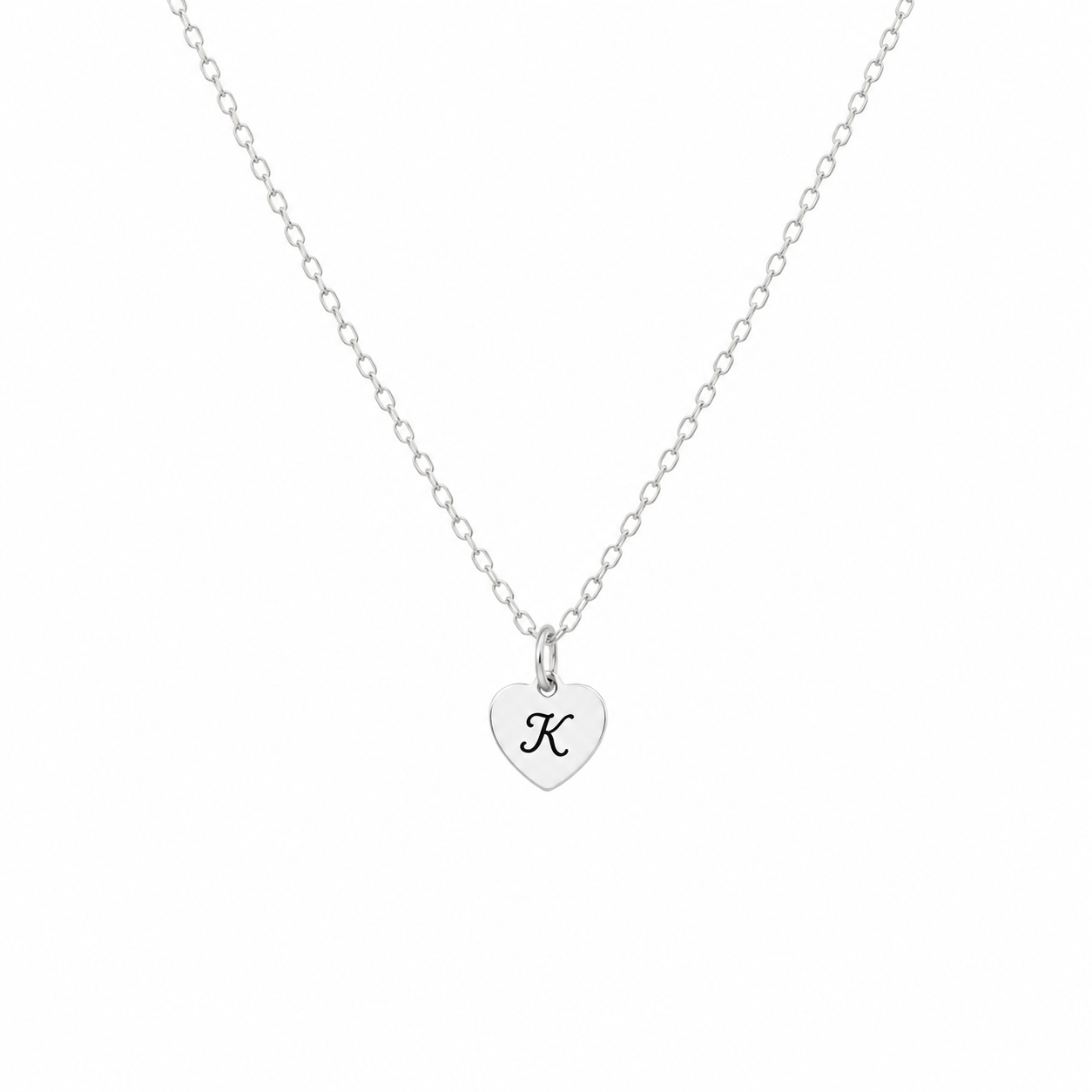 Collier en argent sterling personnalisé pour petite fille d'honneur avec pendentif cœur et fleur