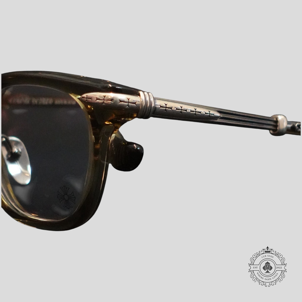 Lunettes Chrome Hearts Titanasluvr Gris/Argent