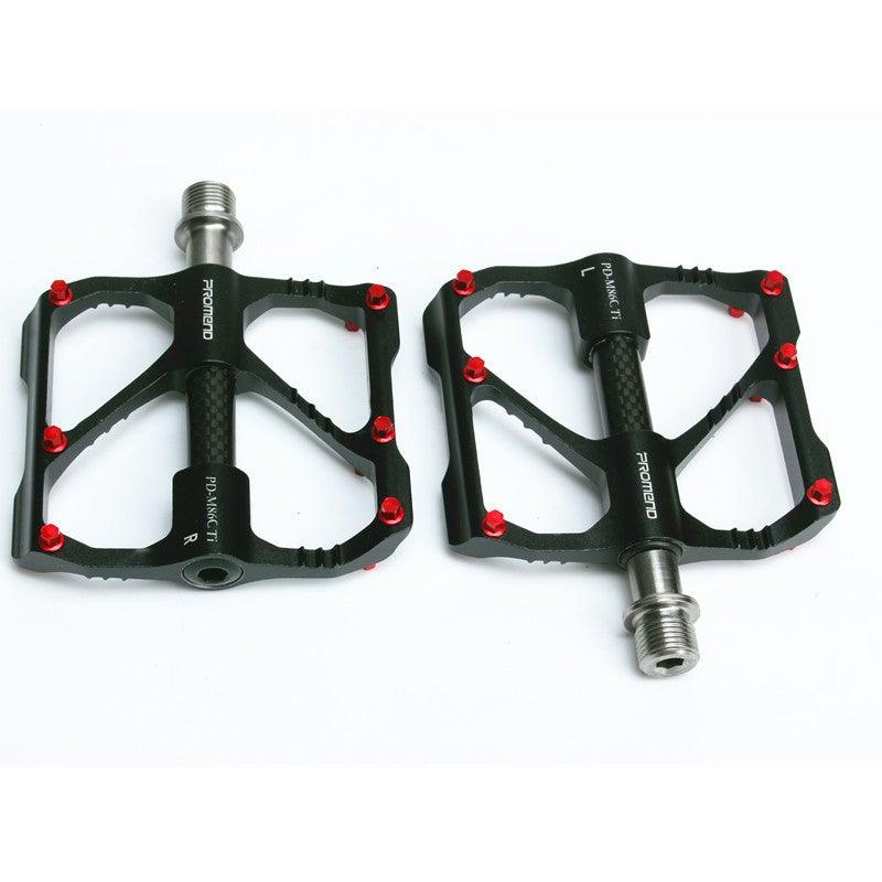 Pédale de vélo en titane Axe en titane Pédale de vélo en tube de carbone Pédale 3 Palin VTT Pédale de route Pédales de plate-forme de vélo Pédale de vélo Axe en titane Tube de carbone Pédale de vélo Pédale de VTT Pédale de route