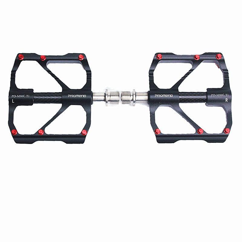 Pédale de vélo en titane Axe en titane Pédale de vélo en tube de carbone Pédale 3 Palin VTT Pédale de route Pédales de plate-forme de vélo Pédale de vélo Axe en titane Tube de carbone Pédale de vélo Pédale de VTT Pédale de route