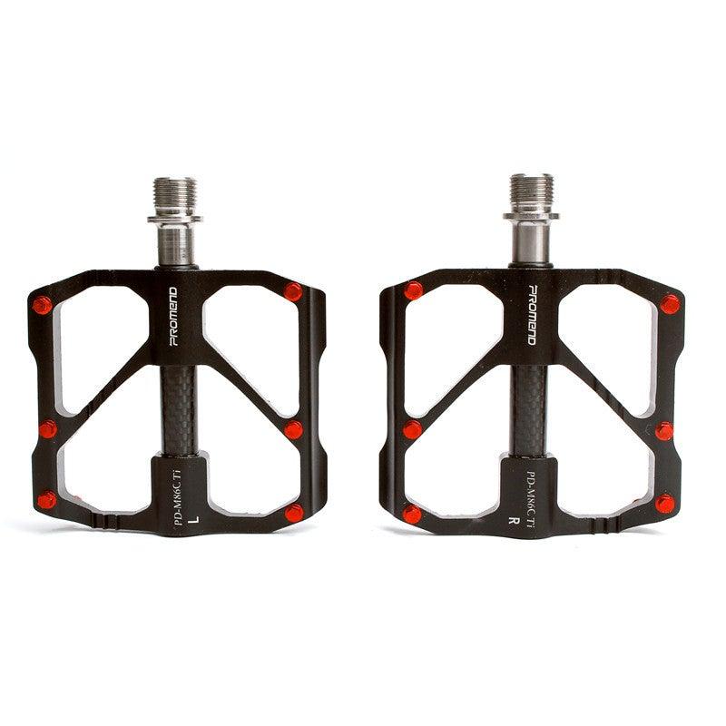 Pédale de vélo en titane Axe en titane Pédale de vélo en tube de carbone Pédale 3 Palin VTT Pédale de route Pédales de plate-forme de vélo Pédale de vélo Axe en titane Tube de carbone Pédale de vélo Pédale de VTT Pédale de route