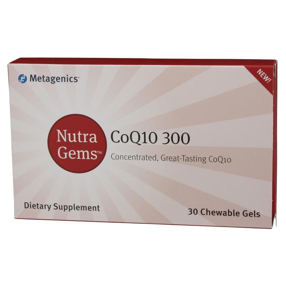 Metagenics NutraGems CoQ10 300 - Coenzyme Q10 à Absorption Améliorée, 30 Gélules