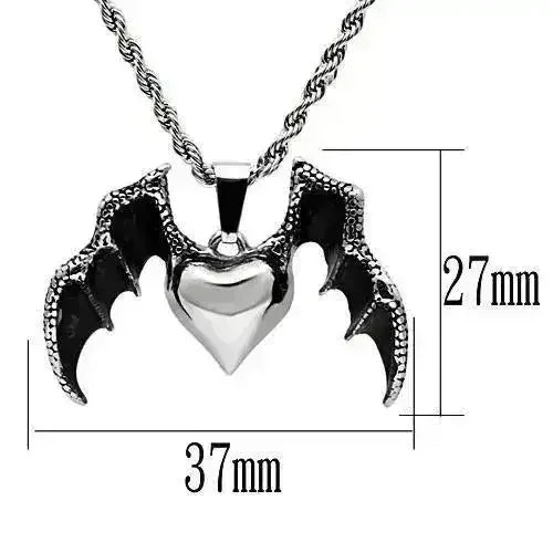TK549 - Pendentif en chaîne en acier inoxydable hautement poli (sans placage) avec