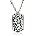 TK556 - Collier en acier inoxydable poli miroir (sans placage) sans