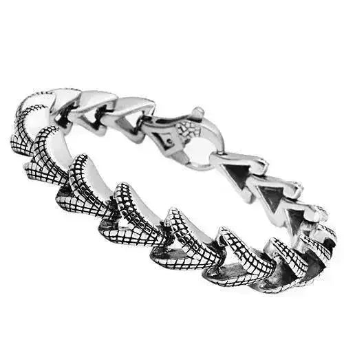 TK571 - Bracelet en acier inoxydable hautement poli (sans placage) avec Non