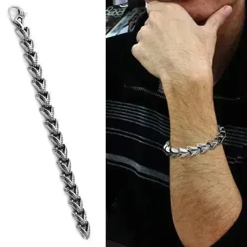 TK571 - Bracelet en acier inoxydable hautement poli (sans placage) avec Non