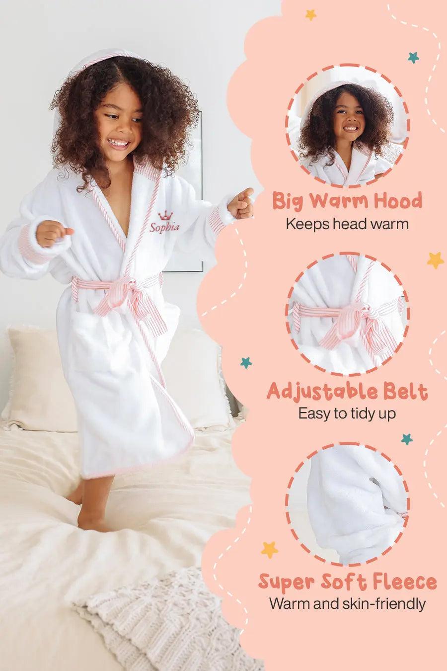 Peignoir en peluche pour enfants – Ultra doux, sûr et confortable pour les tout-petits et les enfants