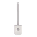 Ensembles de porte-balai de toilettes muraux, brosse de toilettes avec tête à poils souples pour le nettoyage de la salle de bain, brosse de toilettes en silicone avec support mural et tête de brosse flexible, support de brosse à séchage rapide