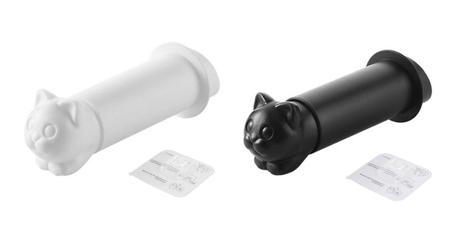 Porte-rouleau de papier toilette en forme de chat, porte-rouleau de cuisine adhésif mural, support de serviette créatif pour salle de bain, distributeur de papier toilette, porte-serviettes en papier