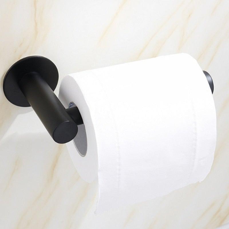 Porte-papier toilette mural en acier inoxydable pour salle de bain, cuisine, support de rouleau de papier, accessoires de serviettes, support de rouleau de papier moderne mural pour salle de bain