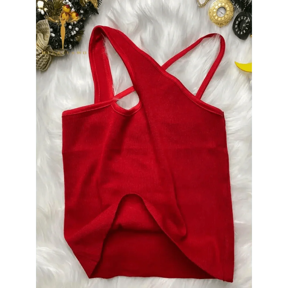 Haut court sans manches pour femme, style mignon et tendance, pour l'été