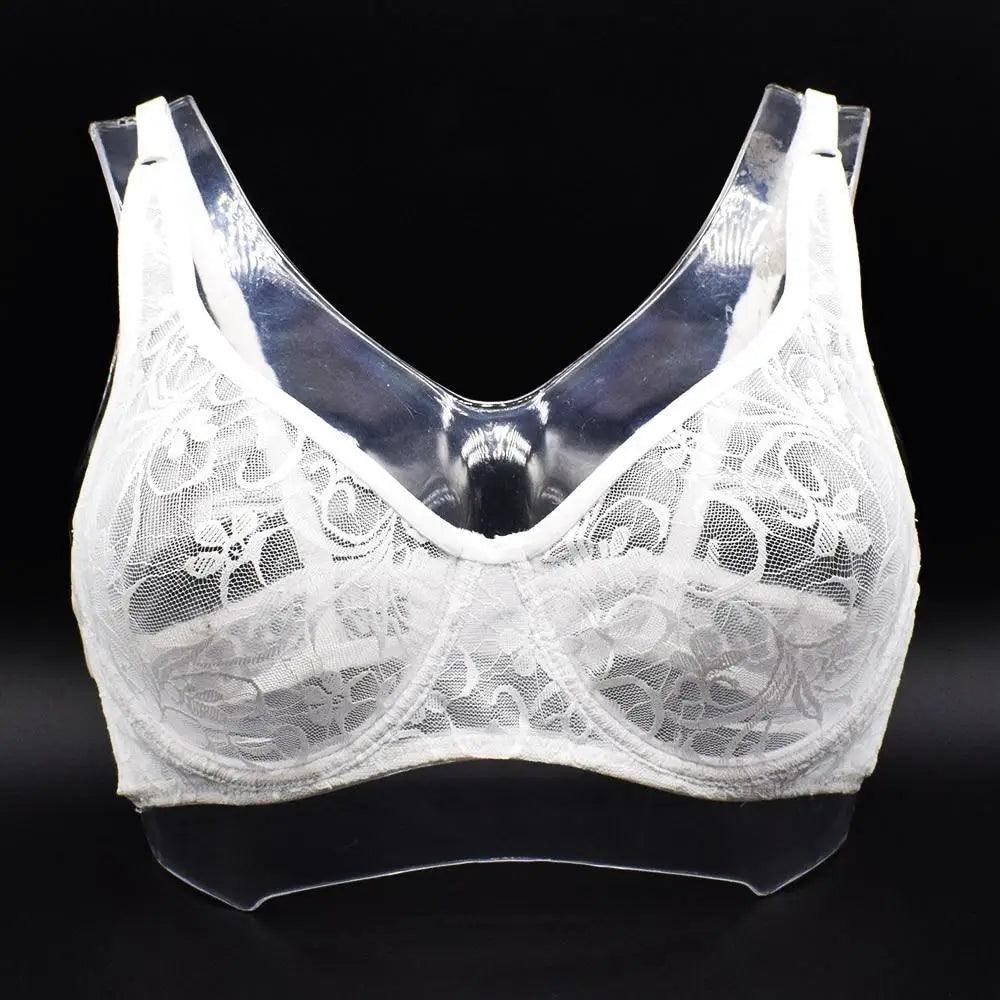 Soutiens-gorge en dentelle grande taille pour femmes Bralette à armatures Sous-vêtements féminins Lingerie brodée délicate