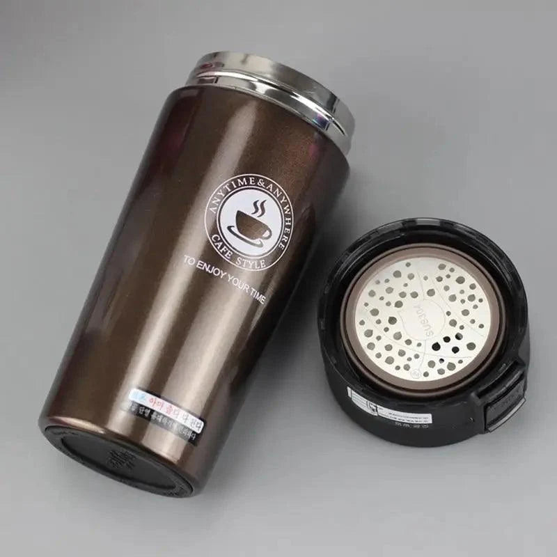 Mug de voyage en acier inoxydable, tasse thermos, flasque sous vide, bouteille d'eau thermos, tasse à thé, thermocup