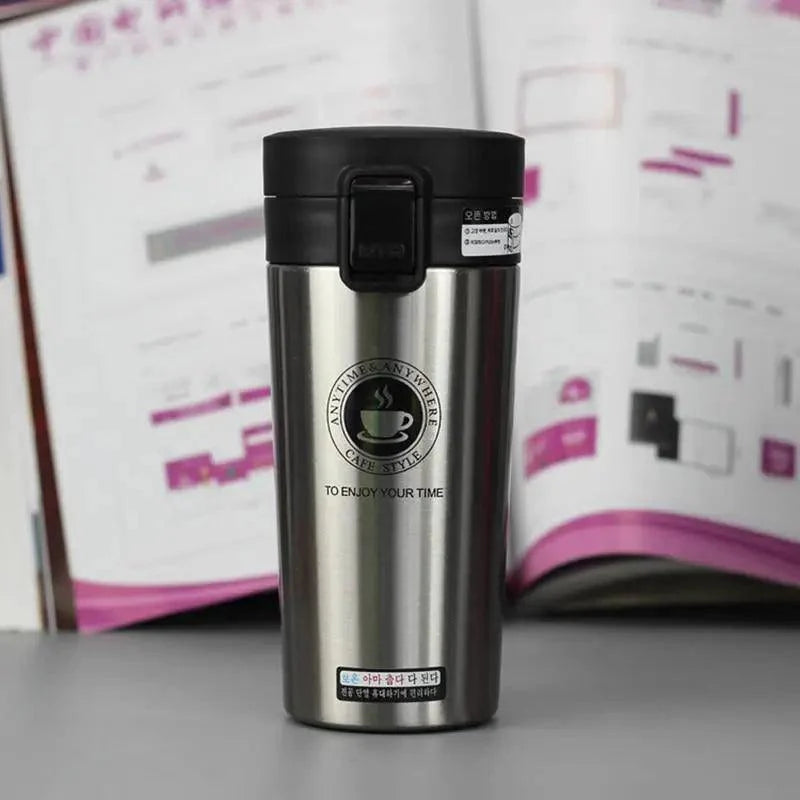 Mug de voyage en acier inoxydable, tasse thermos, flasque sous vide, bouteille d'eau thermos, tasse à thé, thermocup
